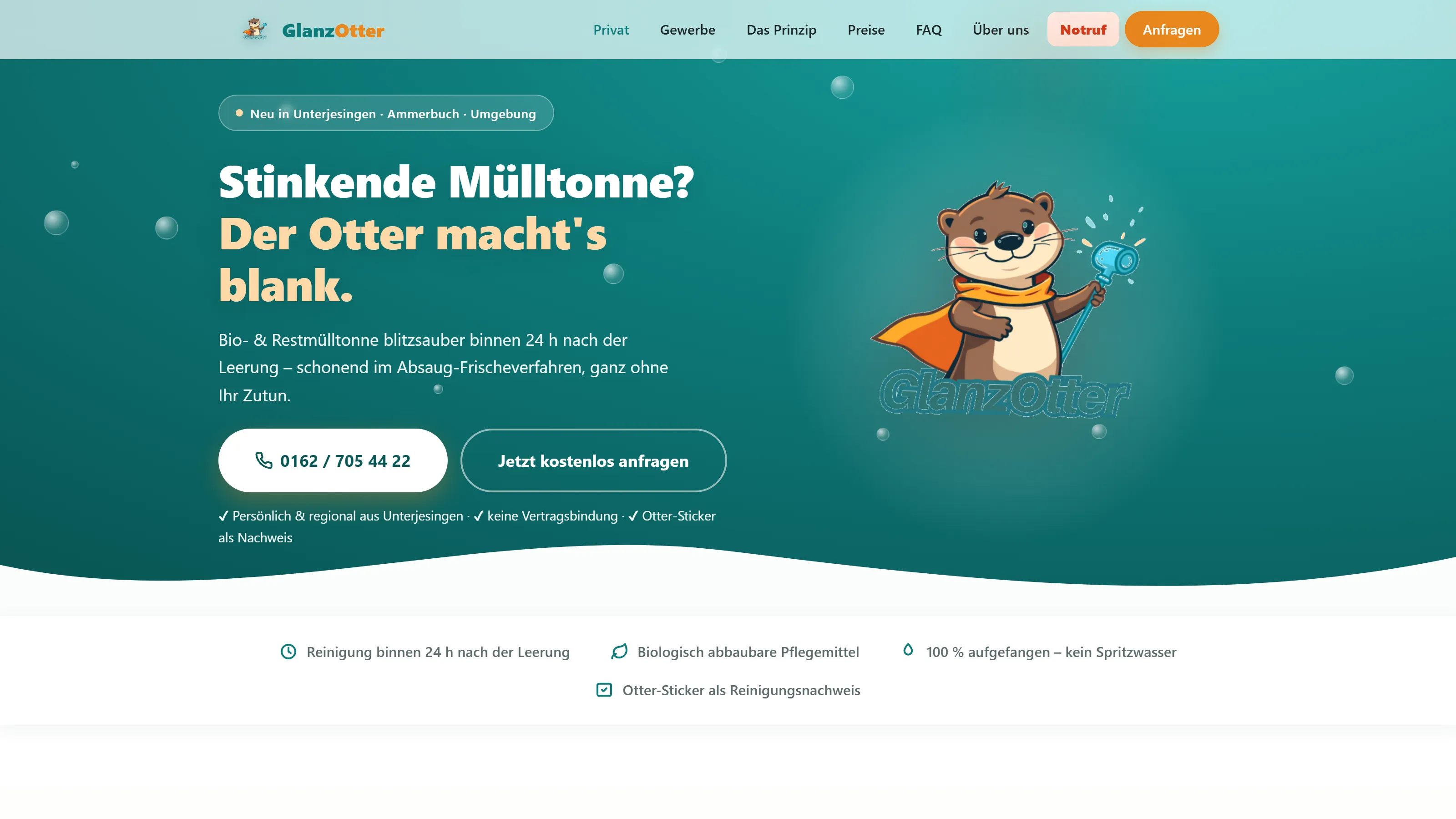 Startseite von GlanzOtter